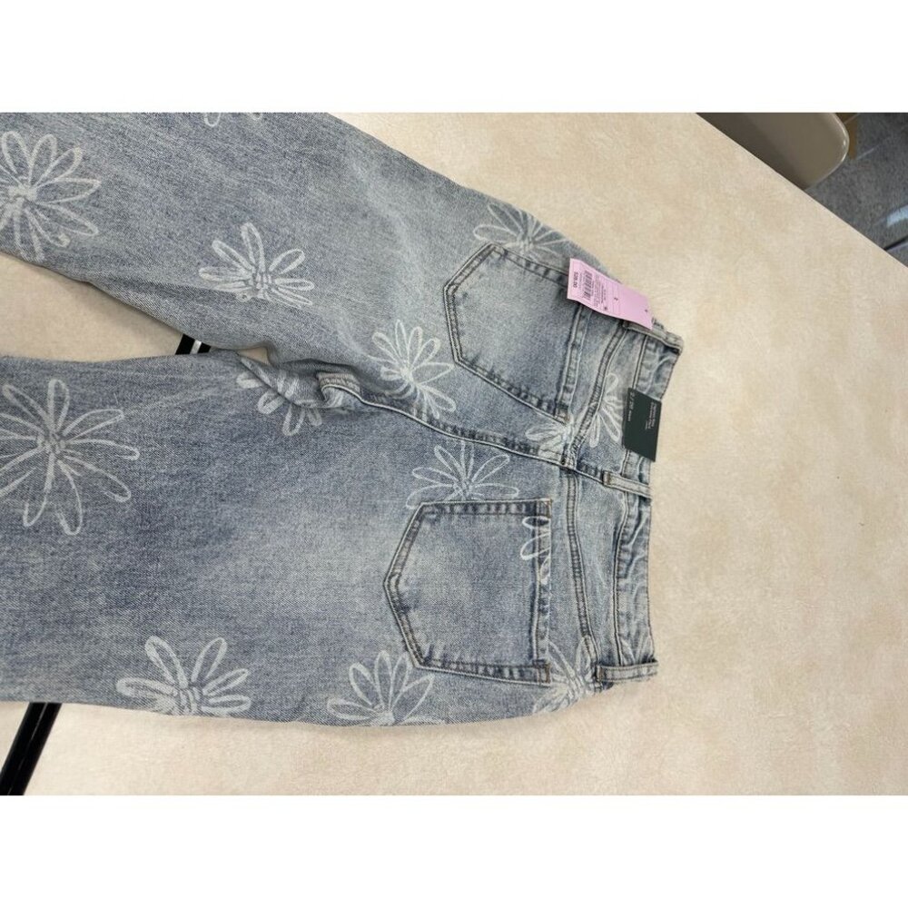 Wild Fable Floral Embroidered Bell Bottom Jeans - Size 2 NWT - Picture 4 of 6